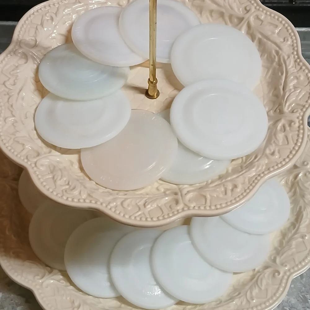 "16" Genuine Porcelain Mason Jar Liner Caps - Vintage - Picture 2 of 2